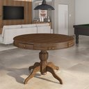 Ver imagem 6 de Mesa de Jogos Carteado 4 Lugares Bellagio com Gavetas e Tampo Reversível Base Estrela com Tecido Nog