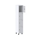 Ver imagem 3 de Armario Roupeiro 4 Portas Aço Grp 501/4 Branco