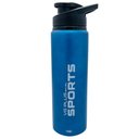 Ver imagem 1 de Garrafinha Squeeze Alumínio Brilhante com Trava 750ml Academia VG+