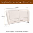 Ver imagem 5 de Cama Japonesa Casal Haru com Cabeceira Madeira Linho Cinza Claro Sallar Home