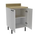 Ver imagem 3 de Balcão de Cozinha com Tampo 2 Portas em MDF 60cm Grazi Tecnomobili