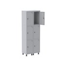 Ver imagem 2 de Armário Locker Guarda-Volume 6 Portas Aço Grp 502/6