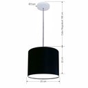 Ver imagem 2 de Lustre Luminária Pendente Vivare Free Lux Pe-4105br Cúpula em Tecido 20x22cm