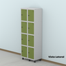 Armário Guarda Volume Locker Roupeiro 8 Portas Aço GRP 502/8  - 16