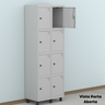 Armário Guarda Volume Locker Roupeiro 8 Portas Aço GRP 502/8  - 18