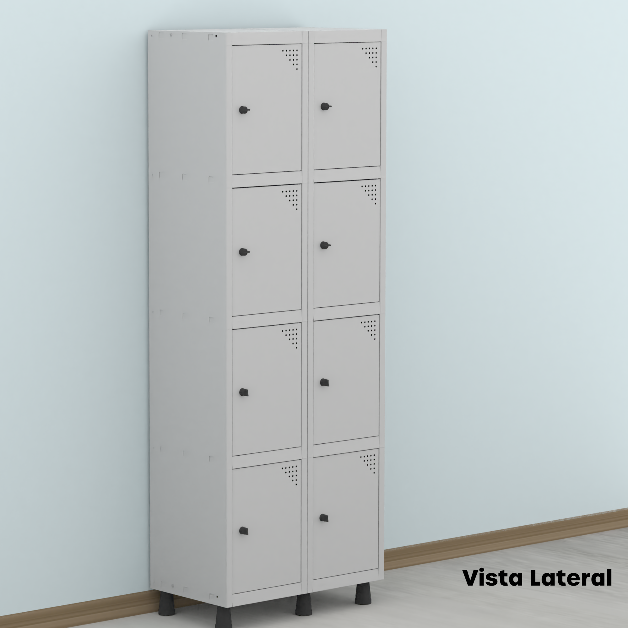 Armário Guarda Volume Locker Roupeiro 8 Portas Aço GRP 502/8  - 17