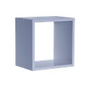 Ver imagem 1 de Nicho de Madeira Simples Azul1,2x27x24,5x15cm