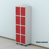 Armário Guarda Volume Locker Roupeiro 8 Portas Aço GRP 502/8  - 16