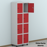 Armário Guarda Volume Locker Roupeiro 8 Portas Aço GRP 502/8  - 18