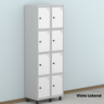Armário Guarda Volume Locker Roupeiro 8 Portas Aço GRP 502/8  - 17