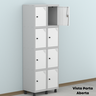 Armário Guarda Volume Locker Roupeiro 8 Portas Aço GRP 502/8  - 18