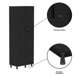 Armário Locker Roupeiro 8 Portas Aço GRP 502/8 - 7