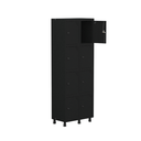 Ver imagem 4 de Armário Locker Roupeiro 8 Portas Aço Grp 502/8 Preto