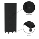 Ver imagem 7 de Armário Locker Roupeiro 8 Portas Aço Grp 502/8 Preto