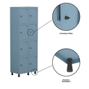 Ver imagem 7 de Armário Locker Roupeiro 8 Portas Aço GRP 502/8