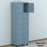 Armário Locker Roupeiro 8 Portas Aço GRP 502/8 - 18