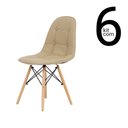Ver imagem 1 de Kit 6 Cadeiras Eames Dsw Botonê - Fendi