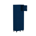 Ver imagem 3 de Armário Locker Roupeiro 8 Portas Aço Grp 502/8 Azul/Del Rey