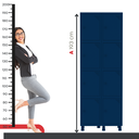 Ver imagem 6 de Armário Locker Roupeiro 8 Portas Aço Grp 502/8 Azul/Del Rey
