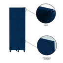 Ver mais imagens de Armário Locker Roupeiro 8 Portas Aço Grp 502/8 Azul/Del Rey