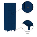 Ver imagem 7 de Armário Locker Roupeiro 8 Portas Aço Grp 502/8 Azul/Del Rey