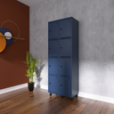 Ver imagem 4 de Armário Locker Roupeiro 8 Portas Aço Grp 502/8 Azul/Del Rey