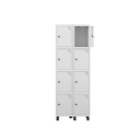 Ver imagem 3 de Armário Locker Roupeiro 8 Portas Aço Grp 502/8 Branco
