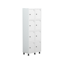 Ver imagem 1 de Armário Locker Roupeiro 8 Portas Aço Grp 502/8 Branco