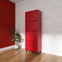 Ver imagem 4 de Armário Guarda Volume Locker Roupeiro 8 Portas Aço Grp 502/8 Cinza/Azul Del Rey