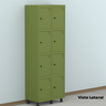 Armário Locker Roupeiro 8 Portas Aço GRP 502/8 - 17