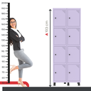 Ver imagem 6 de Armário Locker Roupeiro 8 Portas Aço GRP 502/8
