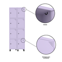 Ver mais imagens de Armário Locker Roupeiro 8 Portas Aço GRP 502/8