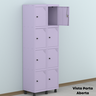 Armário Locker Roupeiro 8 Portas Aço GRP 502/8 - 18