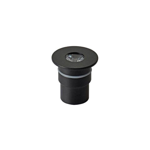 Embutido de Solo Led Nordecor Sisa 6394 2w 12v Preto 3000k Luz Amarela 3000k