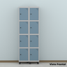 Armário Guarda Volume Locker Roupeiro 8 Portas Aço GRP 502/8  - 15