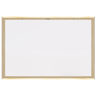 Lousa Quadro Branco UV 3mm Standard Magitel 80x60 cm Moldura Luxo de Madeira Pinus para Escritório - 1