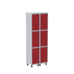 Armário Locker Guarda-Volume 6 Portas Aço Grp 502/6  - 3