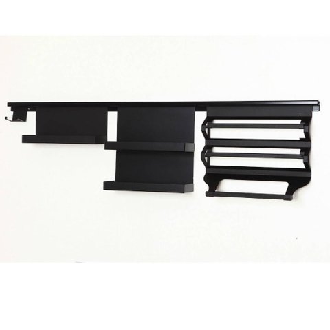 Barra para Cozinha 120cm de Encaixe Suporte Flat Aço Carbono