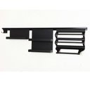 Ver imagem 1 de Barra para Cozinha 120cm de Encaixe Suporte Flat Aço Carbono