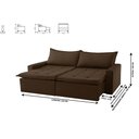Ver imagem 3 de Sofa Cama e Reclinavel Imperatriz 2,20m 04 Lugares Txr