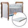 Berço Americano 3 em 1 Branco/madeira Mirelle + Colchão - 1