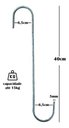 Ver imagem 2 de Gancho S Grande para Pendurar Plantas 40cm - 3peças