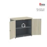 Armário para Escritório Baixo 2 Portas com Chave - 8