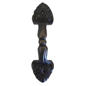 Puxador Para Porta Em Bronze 21 X 5,5 Cm Artesanal Maravilha