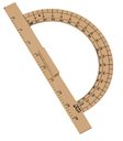 Ver mais imagens de Conj 3 Kit Geométrico do Professor MDF com 3 Régua 60 cm, 3 Compasso para Quadro Branco, 3 Esquadro