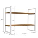 Ver imagem 3 de Estante Nicho 2 Prateleiras 72 Cm Li008 Canela Branco Kpb