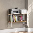 Ver imagem 2 de Estante Nicho 2 Prateleiras 72 Cm Li008 Canela Branco Kpb
