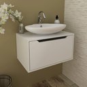Ver imagem 1 de Balcão Gabinete com 1 Porta 60cm Bn3646 Branco Tecnomobili Branco