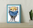 Ver imagem 1 de Quadro Decorativo Filme Infantil Sala Quarto +vidro 33x25 A4:azul