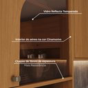 Ver imagem 5 de Cozinha Completa Venaly 11 Portas 2 Gavetas com Vidro e Tampo Cinamomo/Off White - Henn